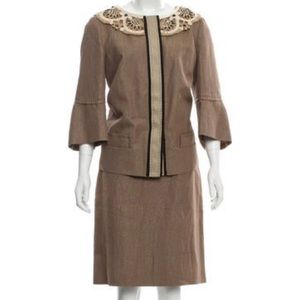 Alberta Ferretti Skirt Suit Set